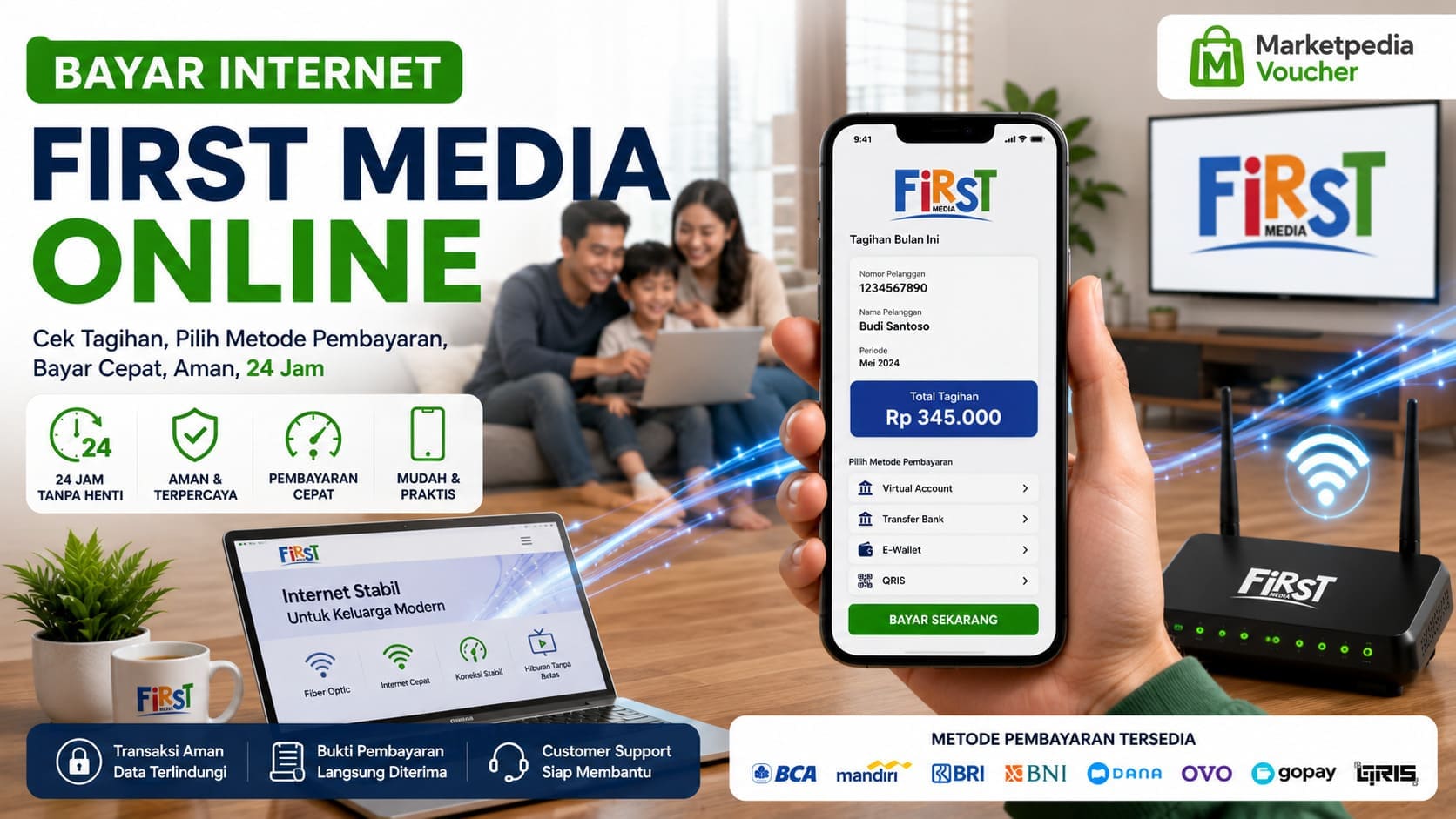 Bayar Internet First Media online untuk cek tagihan dan pembayaran digital