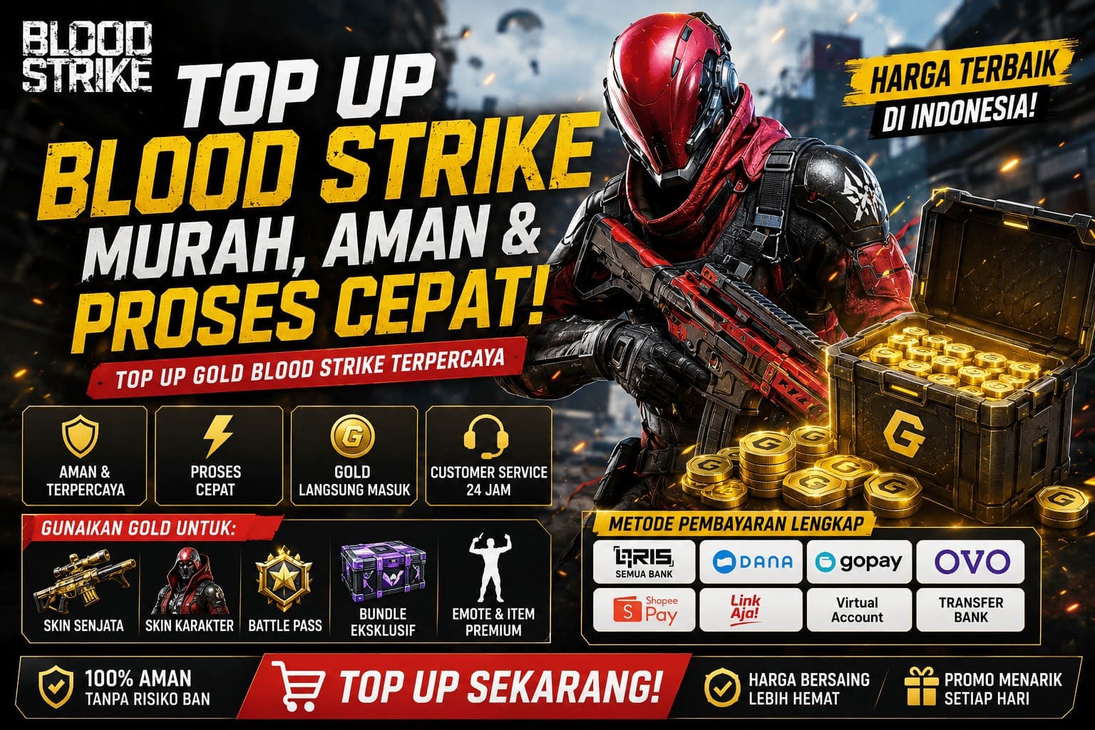 Top Up Blood Strike Murah Aman dan Proses Cepat di Indonesia