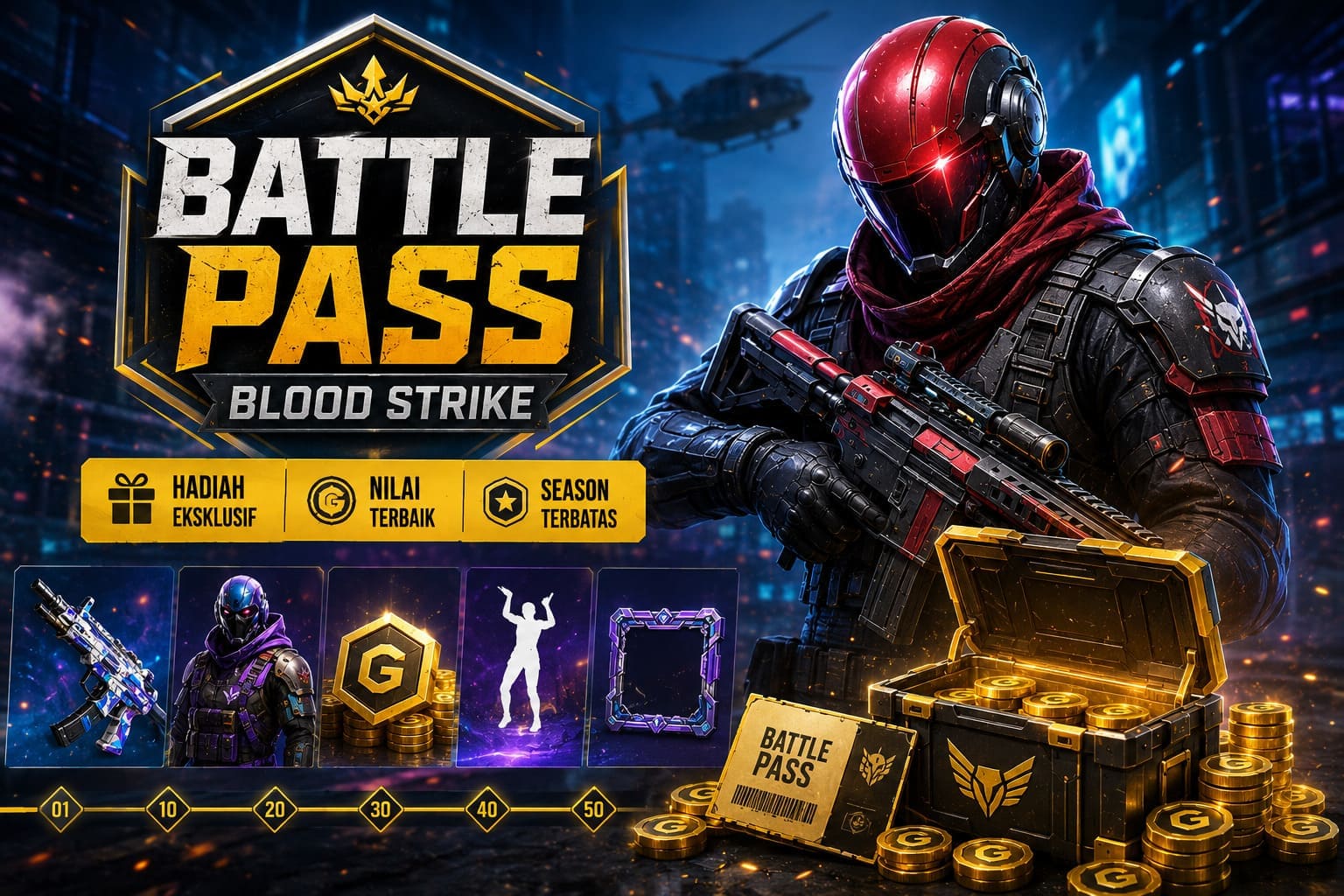 Battle Pass Blood Strike Hadiah Harga dan Apakah Worth It