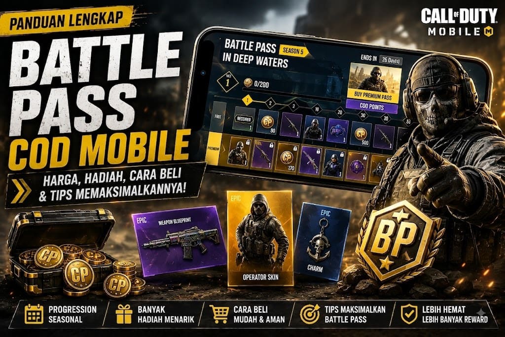 Battle Pass COD Mobile dengan progression dan reward season