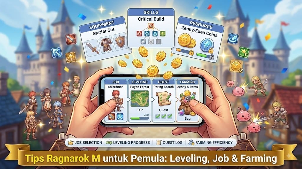 Tips Ragnarok M untuk Pemula: Panduan Leveling, Job, Farming, dan Gameplay