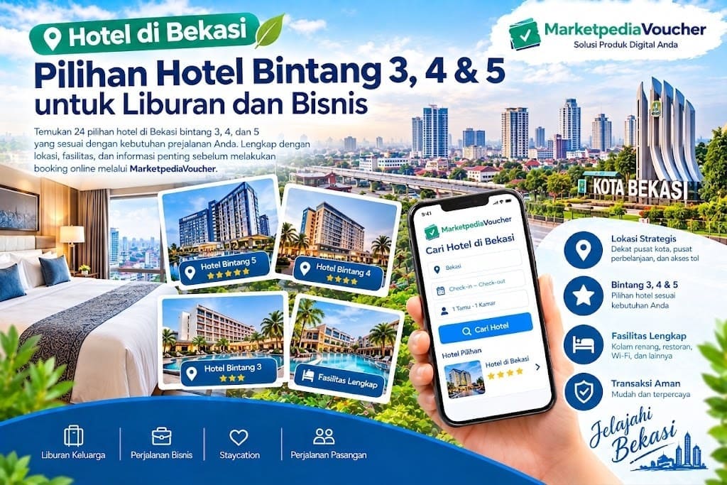 Pilihan hotel di Bekasi bintang 3 4 dan 5 untuk liburan bisnis keluarga dan staycation
