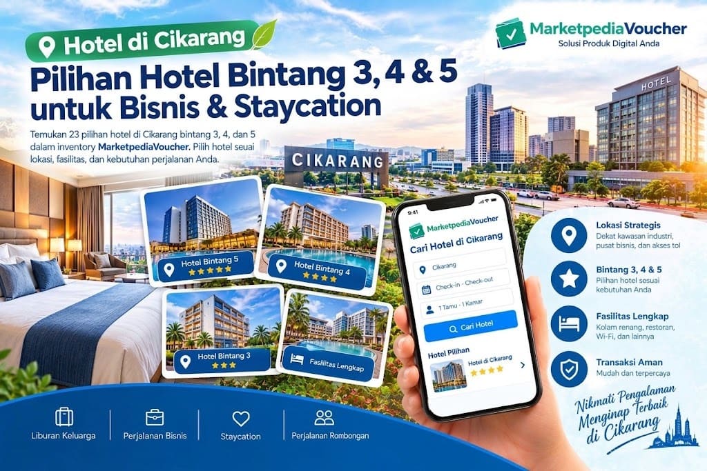 Pilihan hotel di Cikarang bintang 3 4 dan 5 untuk perjalanan bisnis keluarga dan staycation