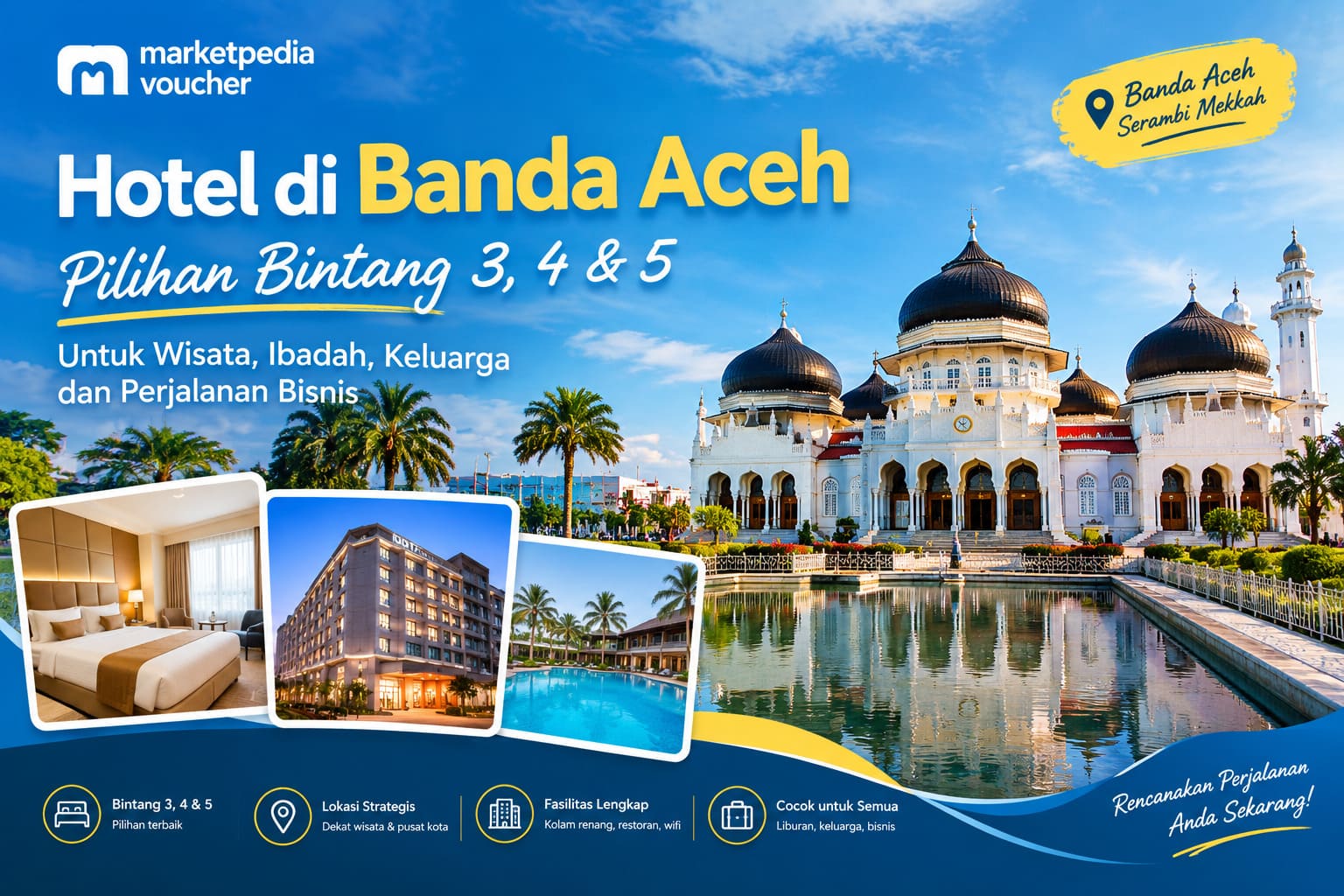 Daftar pilihan hotel di Banda Aceh bintang 3 4 dan 5 untuk wisata religi liburan keluarga dan perjalanan bisnis