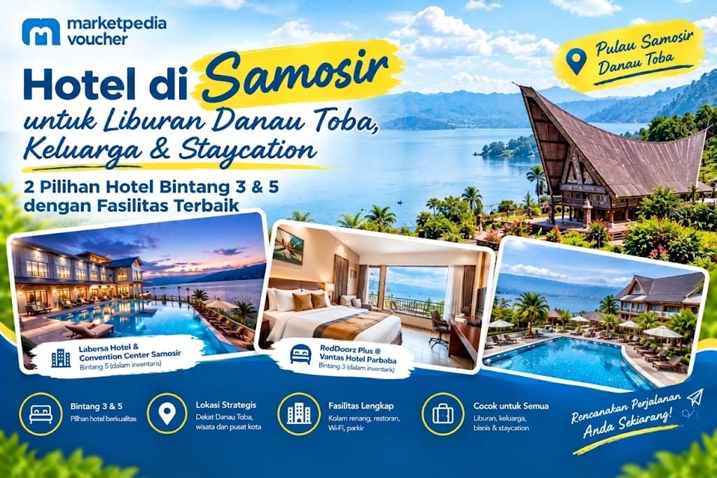 Hotel di Samosir untuk Liburan Danau Toba, Keluarga & Staycation